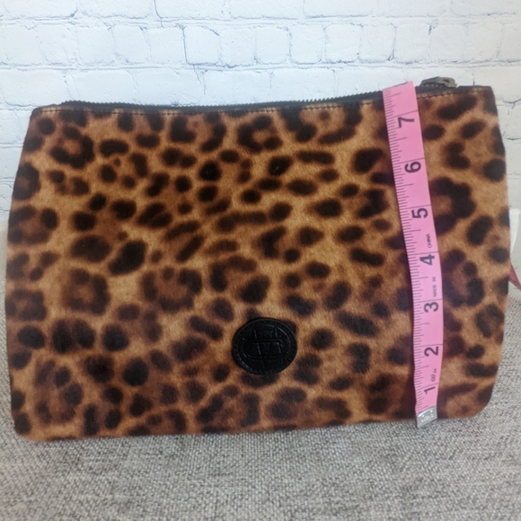 Calf hair leopard print clutch Made in Spain - Picture 5 of 5